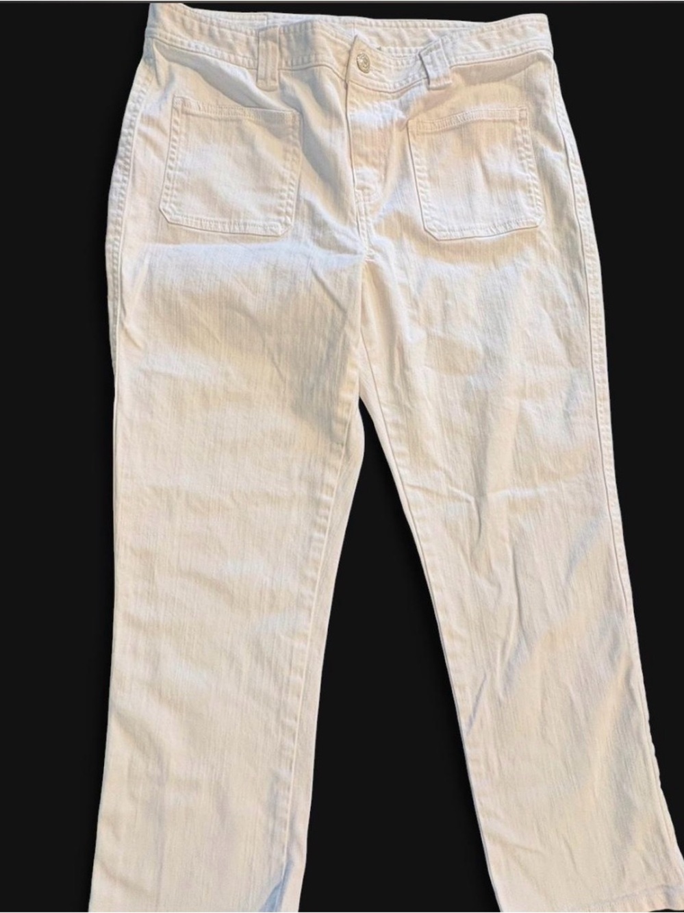 American Living White Straight-Leg Women's Jeans